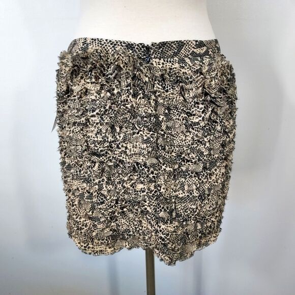 MICHAEL Michael Kors Womens size 12 Snake Print Tiered Ruffled Skirt NWT - Picture 6 of 11